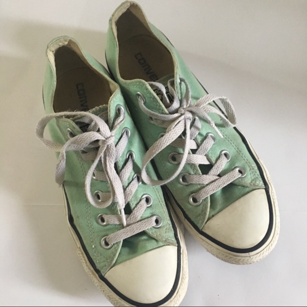 Mint green Converse